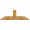Ekena Millwork Portland Rough Sawn Timber Gable Bracket, Western Red Cedar, 36"W x 12"H x 4"D x 4"F, 8/12 Pitch GBW036X12X0404POR00RWR - alternate 1